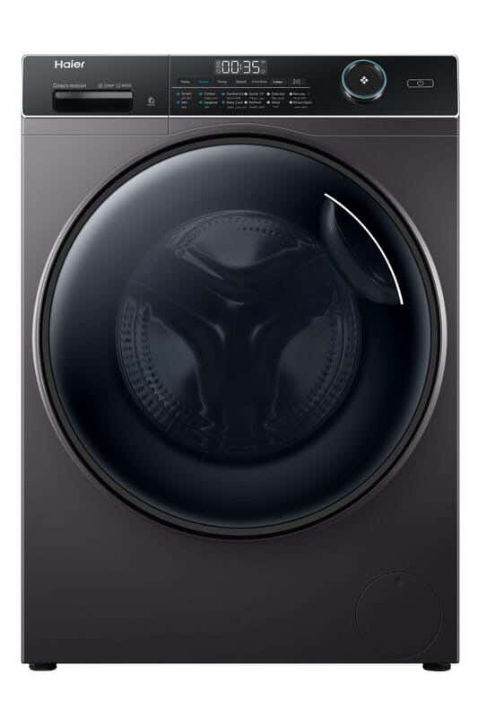 Haier HW80-B14959S8TU1 Front Load Washing Machine, 1400 RPM, 8KG - Dark Silver