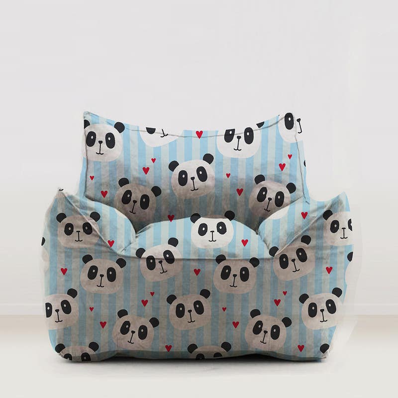 Velvet Bean Bag, 50×50×50 cm - Multicolor