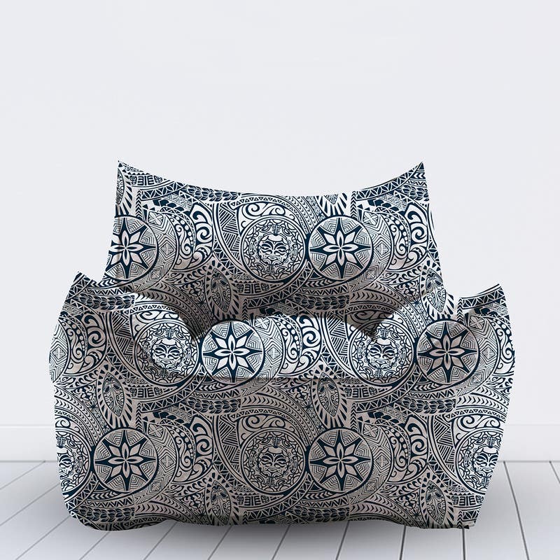Velvet Bean Bag, 50×50×50 cm - Multicolor