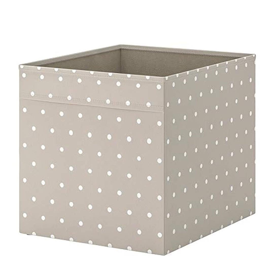 Ikea Storage Box, Polyester, Foldable, 40X30X25 cm - Beige