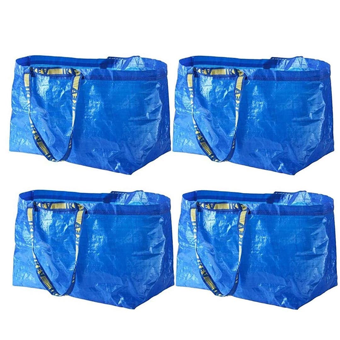 Ikea Bag, Frakta, Fabric, Size L, 4 Pieces - Blue