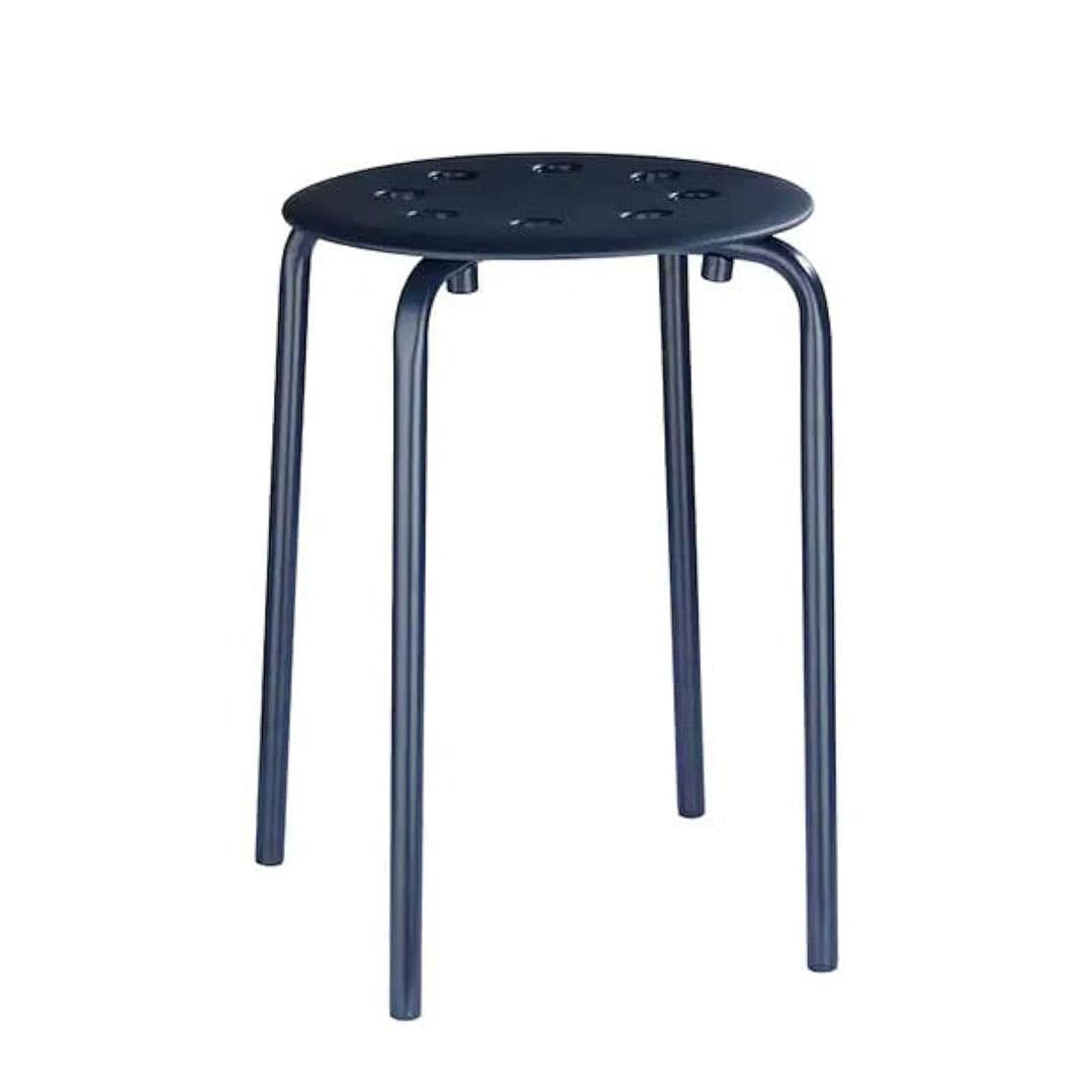 Ikea Chair, Marius, Metal, 45 cm - Blue