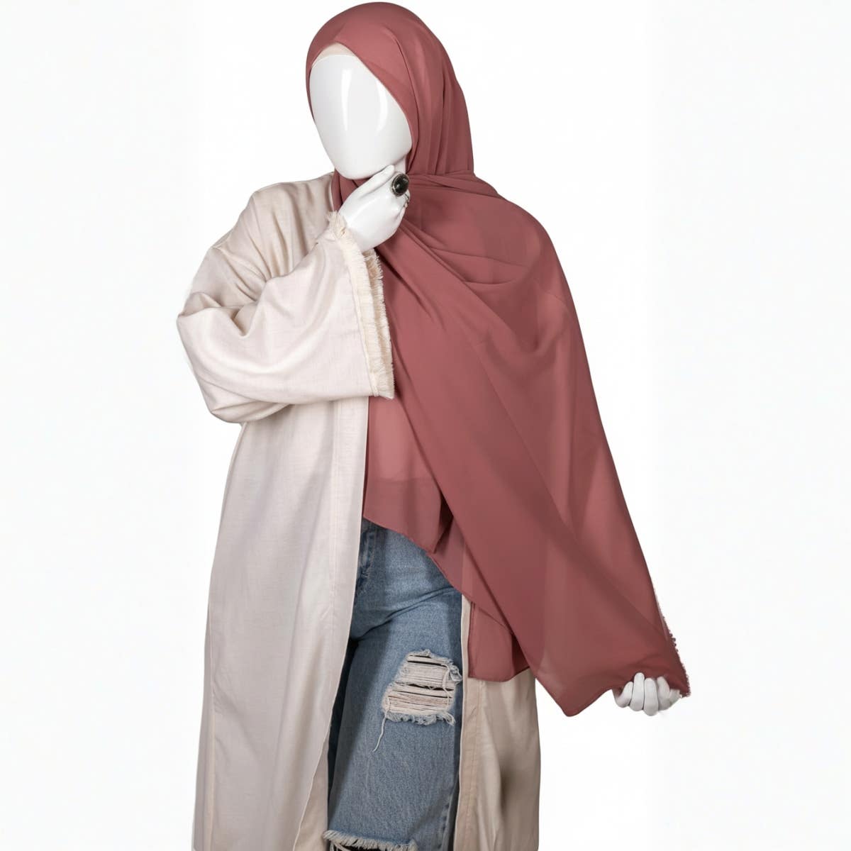 Norshoping Chiffon Plaid Scarf - Elegant Gift for Special Occasions - Versatile Design and Perfect Accessory for Any Outfit - Hijab for Women - Size (70cm x 1.8m)
