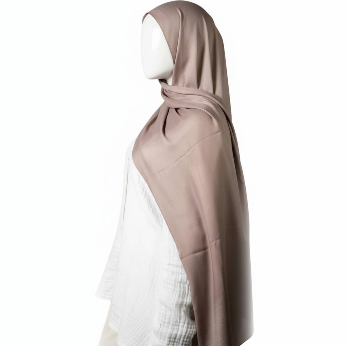 Norshoping Cotton Scarf - Special Occasion - Elegant Fabric - Versatile Design and Perfect Accessory for Any Outfit - Hijab for Women - Size (70cm x 1.8m) Cafe