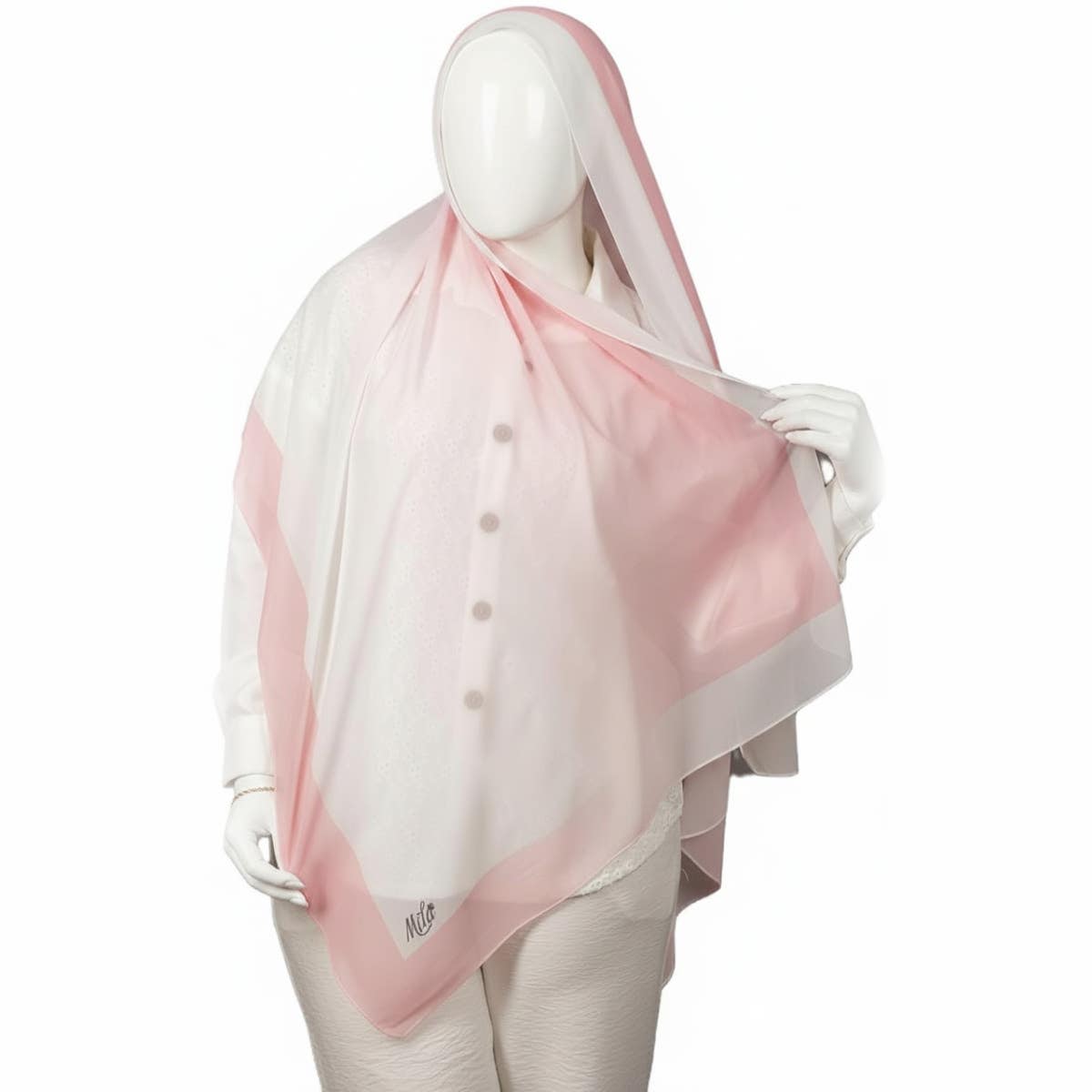 Norshoping Chiffon Plaid Scarf - Elegant Gift for Special Occasions - Elegant Fabric - Versatile Design and Perfect Accessory for Any Outfit - Hijab for Women - Size (70cm x 1.8m)