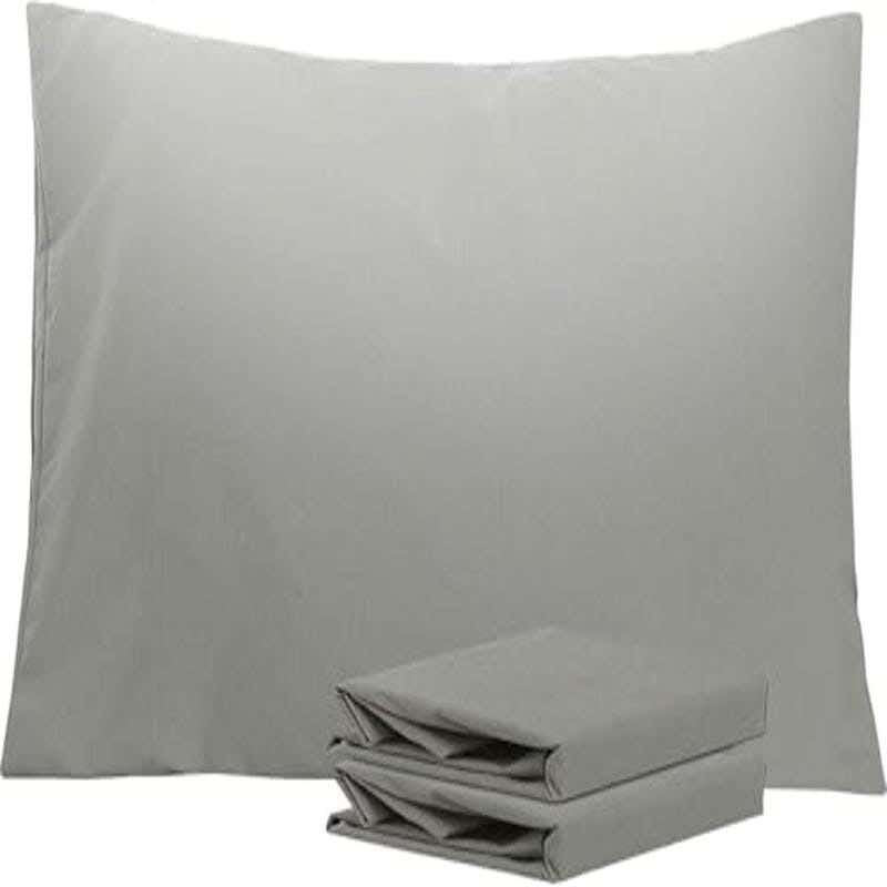 Signola Pillowcase Set, 2 Pieces, Microfiber, 70 x 50 cm - Grey