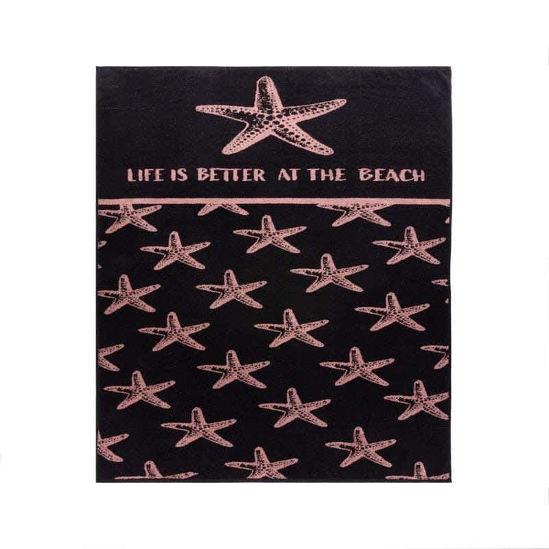 Signola Towel, 1 Piece, Cotton, 170 x 90 cm - Red and Black