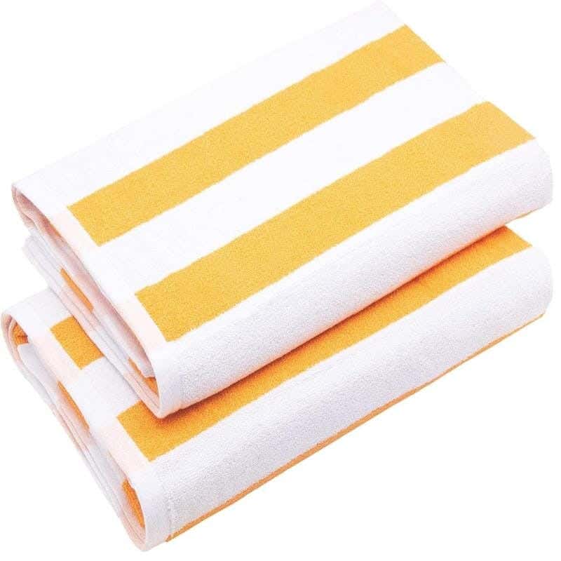Signola Towel Set, 2 Pieces, Cotton, 180 x 70 cm - Yellow