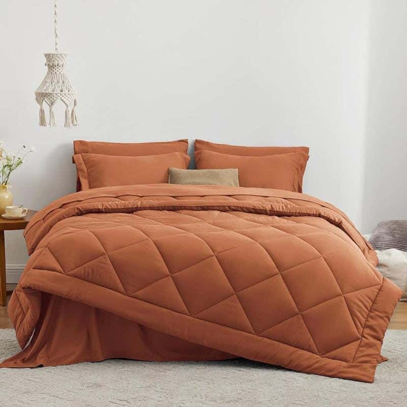 Signola Quilt, 1 Piece, Cotton, 250 x 240 cm - Brown