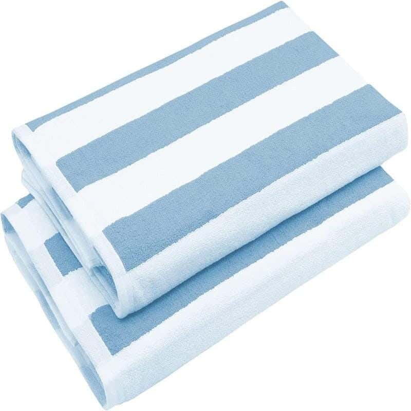 Signola Bath Towel Set, 2 Pieces, Cotton, 180 x 70 cm - Light Blue