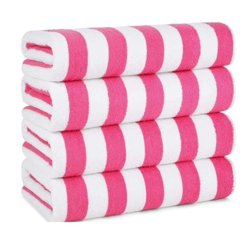 Signola Bath Towel Set, 4 Pieces, Cotton, 100 x 50 cm - Pink