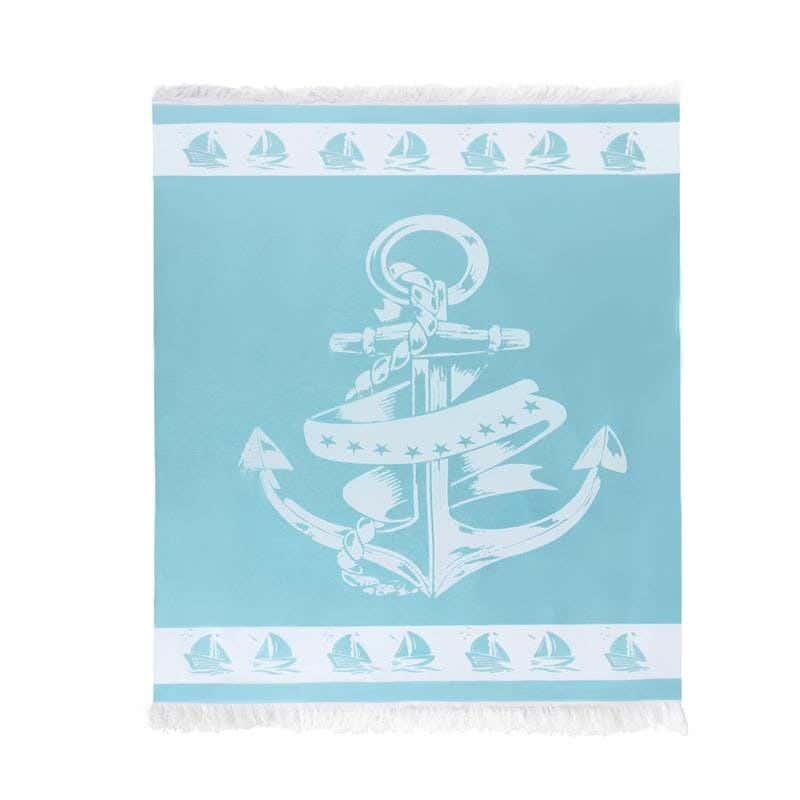 Signola Beach Mat, 1 Piece, Cotton, 170 x 90 cm - Light Blue