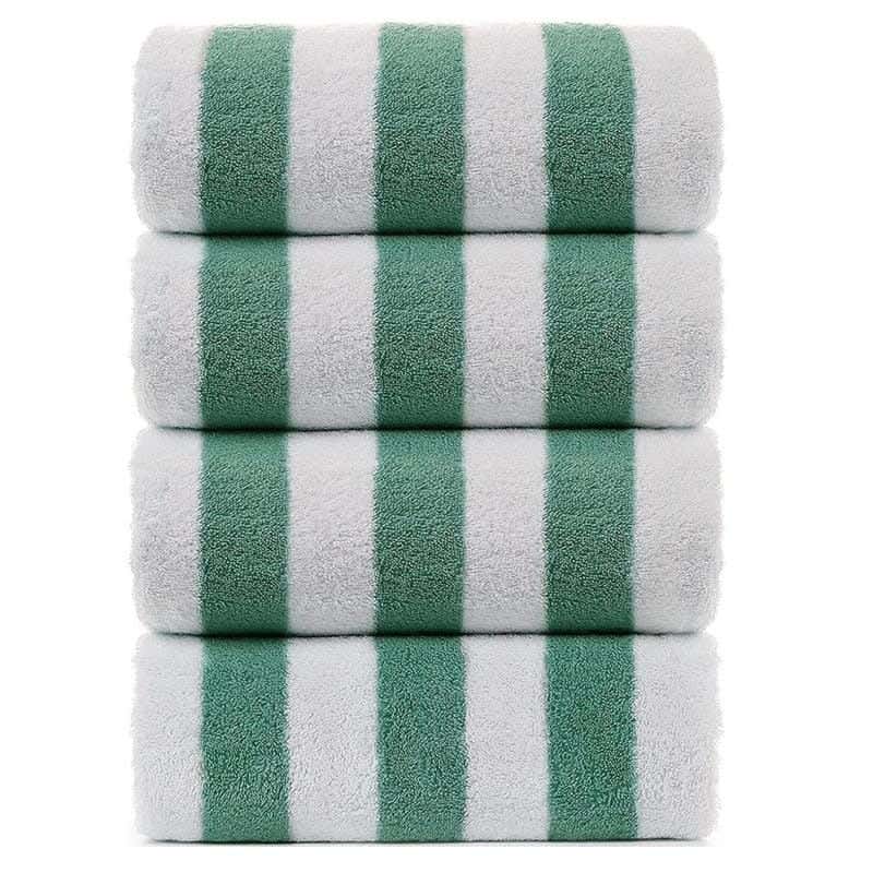Signola Bath Towel Set, 4 Pieces, Cotton, 180 x 70 cm - Green