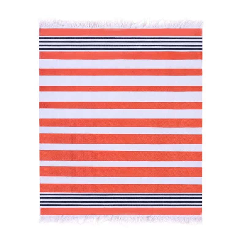 Signola Towel, 1 Piece, Cotton, 170 x 90 cm - Black and Orange