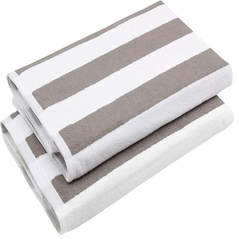 Signola Bath Towel Set, 2 Pieces, Cotton, 180 x 70 cm - Brown