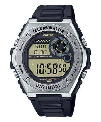 Casio WD-100H-9AVDF Digital Leather Band, Watch for Men – Black