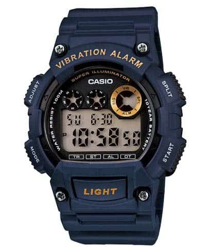 Casio W-735H-2AV Digital Sport Watch for Men, Resin Band - Navy