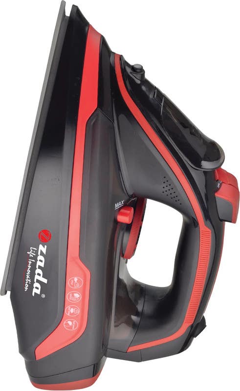 Zada ZST-270 Garment Steamer, 2400 Watt, Ceramic Sole, 300 ml - Black Red