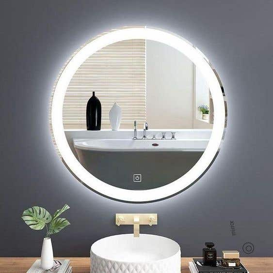 LED Touch Mirror, 70×70 cm