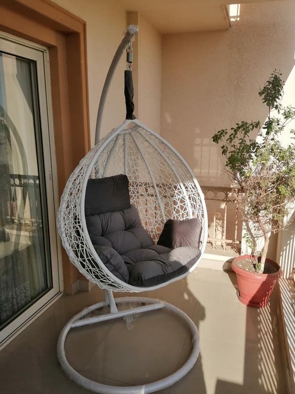 Amwell Swing, 1 person, 150 kg, 215x107x110 cm - white