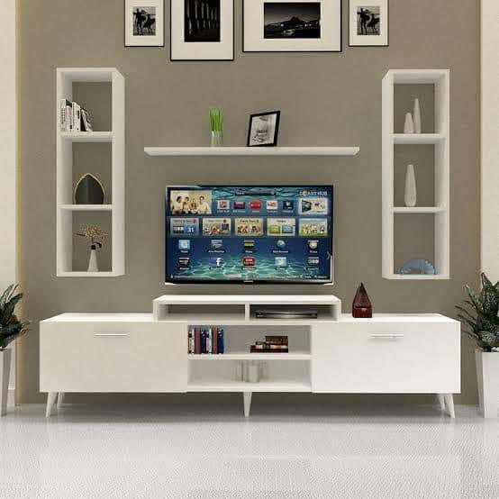 Wooden Tv Table, 180X60X30 Cm - White