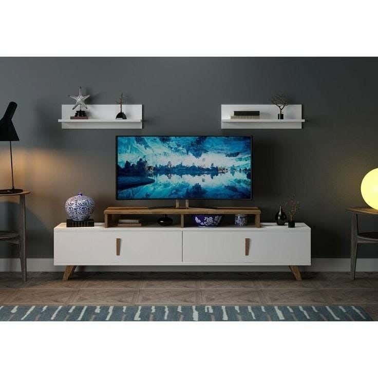 Wooden Tv Table, 160X60X30 Cm - White
