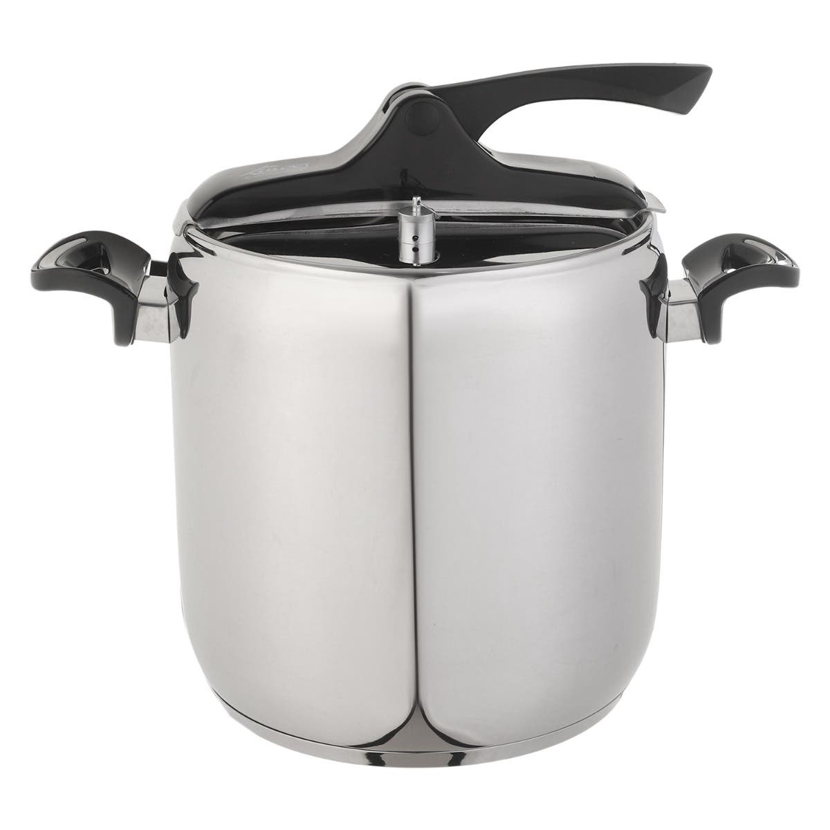Zinox Stainless Steel Pressure Cooker, 12 Liter - Silver Black