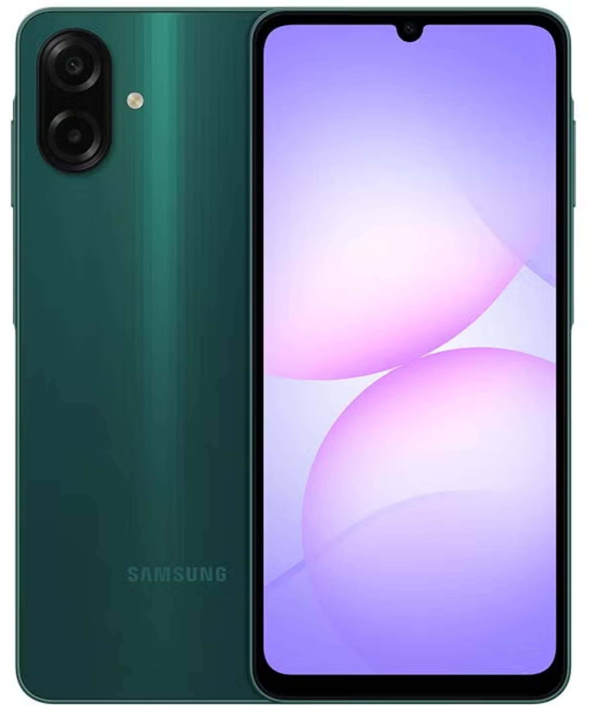 Samsung Galaxy A07 Smartphone, 128GB, 4GB RAM, 4G LTE - Dark Green