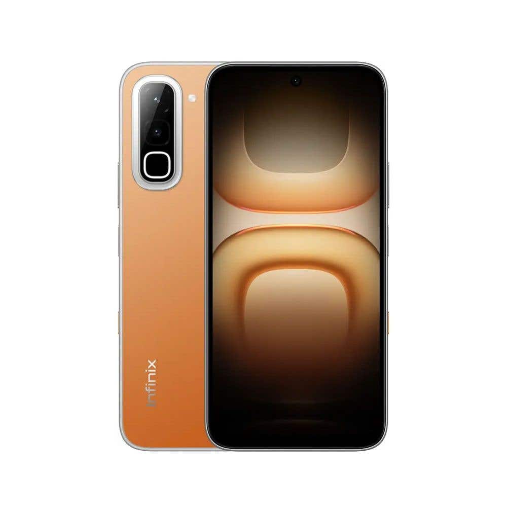 Infinix Hot 70 Smart Mobile Phone, 4G Network, Dual SIM, 8+8GB RAM, 256GB - Orange + Charger Included