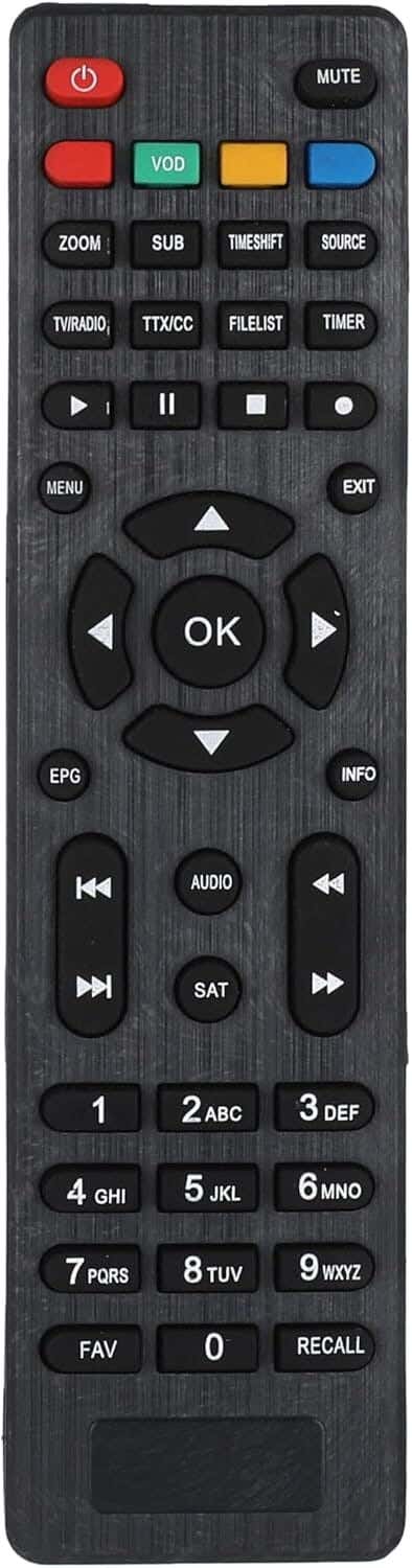 Tiger Iptv Hd Receiver Remote Control, Black - Black