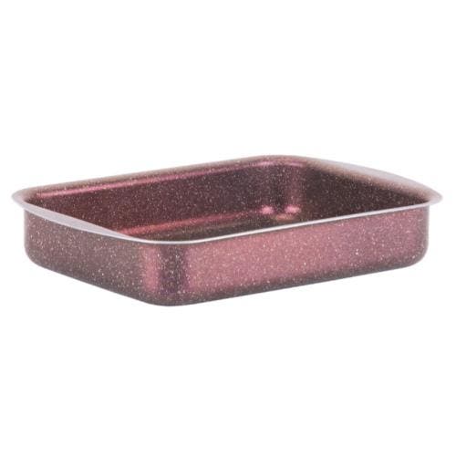 Nouval Granite Plus Oven Tray , Size 35 - Red Bordou