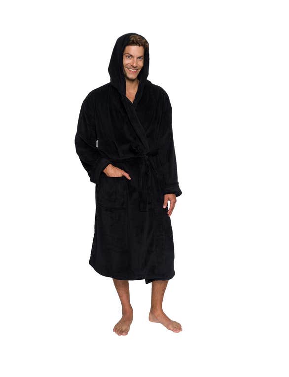 Soft Fur Long Sleeve Winter Robe  for Men