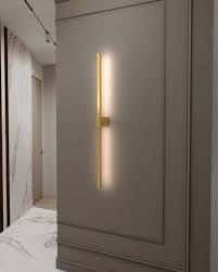 LED LED Wall Sconce With Electrostatic Paint, 100 Cm - Gold