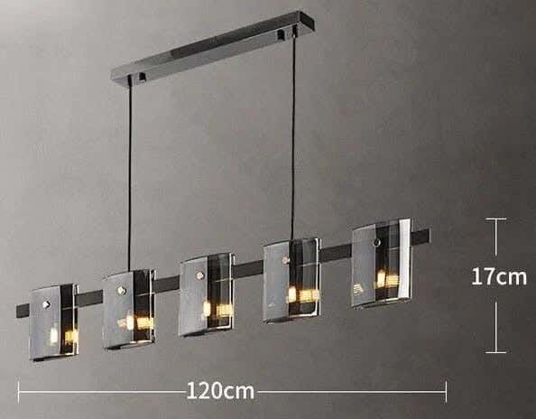 Joky Stainless Steel Crystal Chandelier, 120 Cm - Black