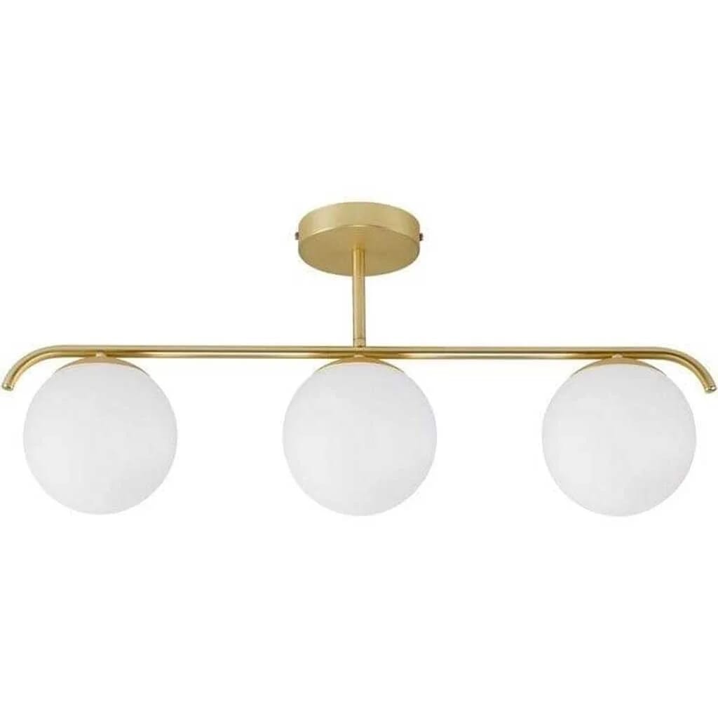 Joky Electrostatic Powder-Coated Steel Chandelier, 30X15X70 Cm - Glossy Gold