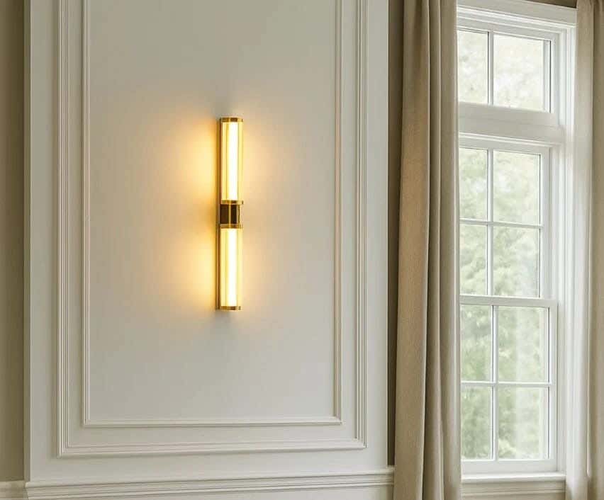 LED LED Wall Sconce, Electrostatic Paint, Joky, 70 Cm - Gold