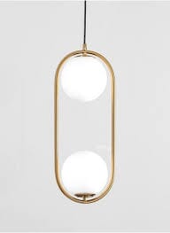 Joky Electrostatic Powder-Coated Steel Pendant Lights, 60 X 20 Cm - Gold