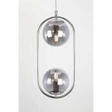 Joky Electrostatic Powder-Coated Steel Pendant Lights, 60 X 20 Cm - Silver