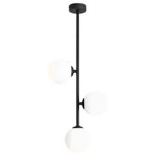 Joky Electrostatic Powder-Coated Steel Pendant Lights, 15 X 30 Cm - Black