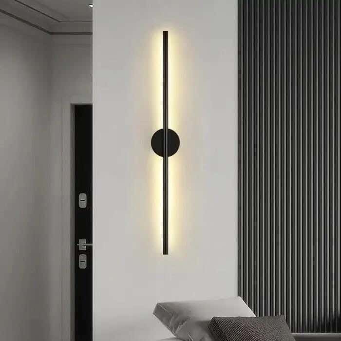 LED LED Wall Sconce, Electrostatic Paint, Joky, 100 Cm - Black