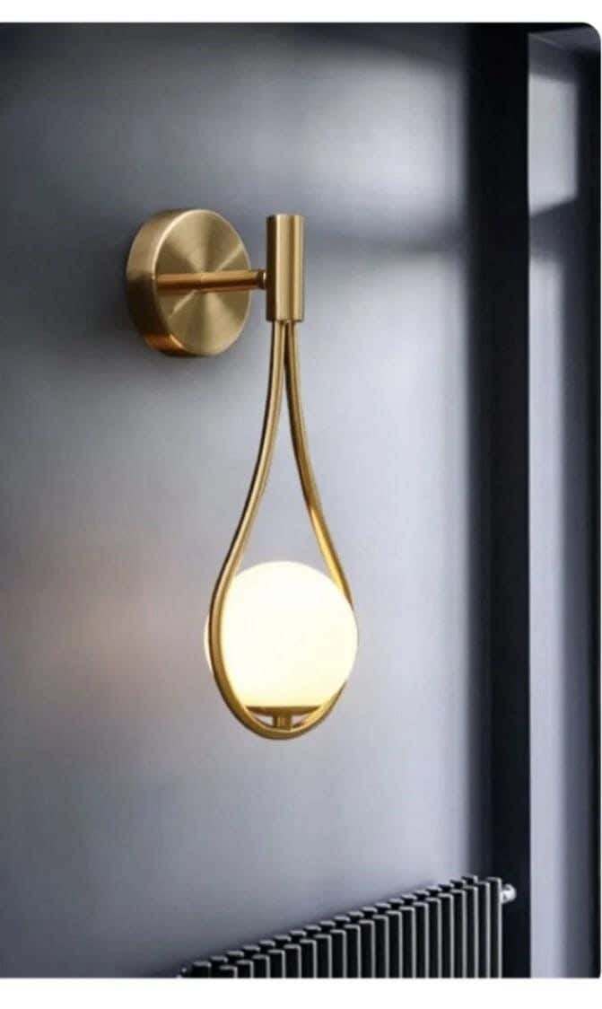 Joky Electrostatic Paint Steel Applique, 40X20 Cm - Gold