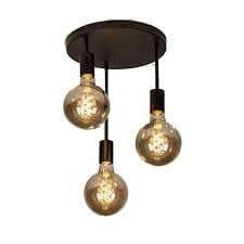 Joky Electrostatic Powder-Coated Steel Pendant Lights, 23 X 23 Cm - Black