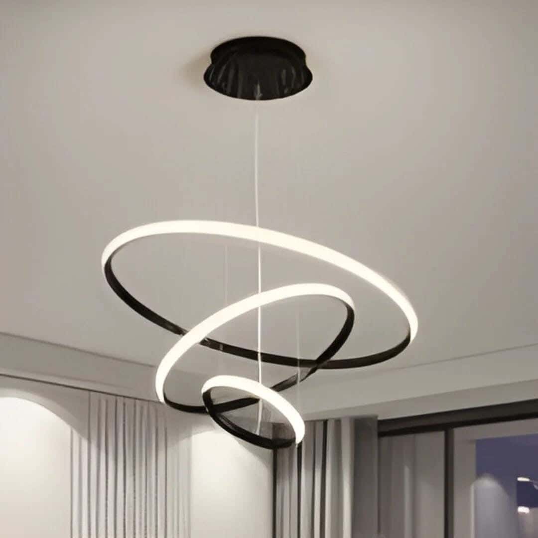 Joky LED Chandelier, 60X60 Cm - Black