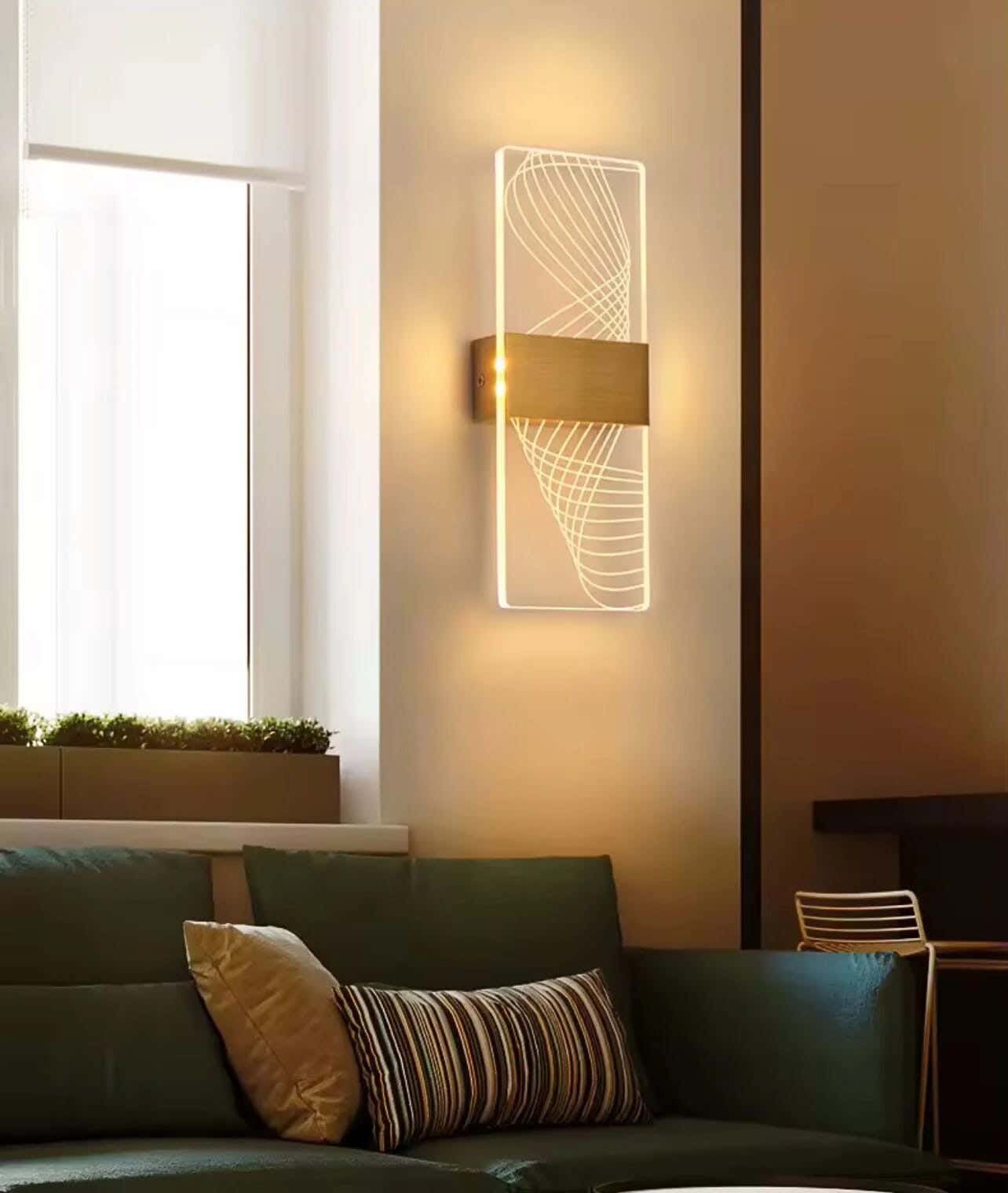 LED LED Wall Sconce, Electrostatic Paint, Joky, 27 X 10 Cm - Gold