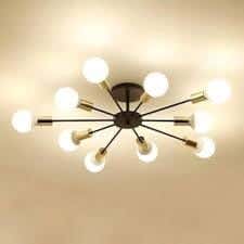 Joky Electrostatic Powder-Coated Steel Chandelier, 60 X 20 Cm - Black Gold