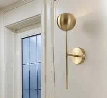 Joky Electrostatic Paint Steel Wall Lamp, 45 X 15 Cm - Gold