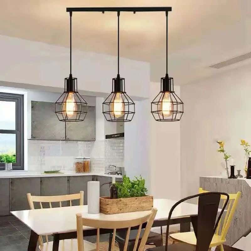 Joky Electrostatic Powder-Coated Steel Chandelier, 15 X 80 Cm - Black