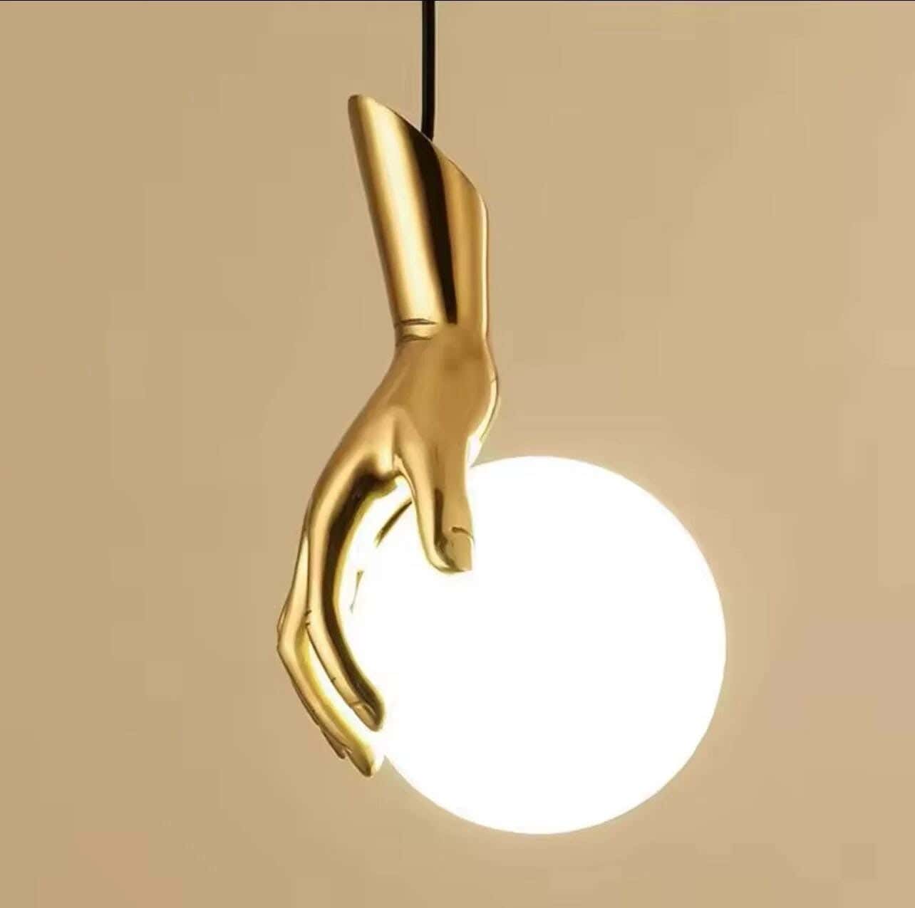 Joky Electrostatic Powder-Coated Steel Pendant Lights, 24 X 15 Cm - Gold