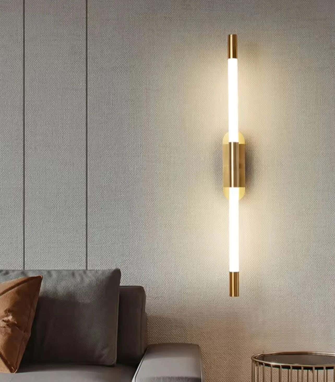 LED LED Wall Sconce, Electrostatic Paint, Joky, 50 X 6 Cm - Gold