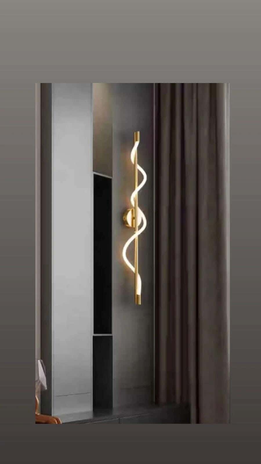 LED LED Wall Sconce With Electrostatic Paint, 100 Cm - Gold